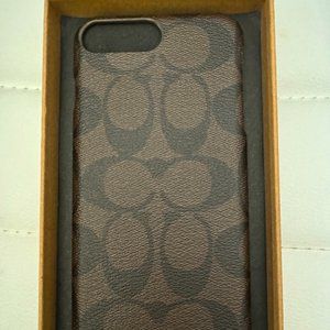 Coach Signature iPhone 8 Plus Case (Brown)
